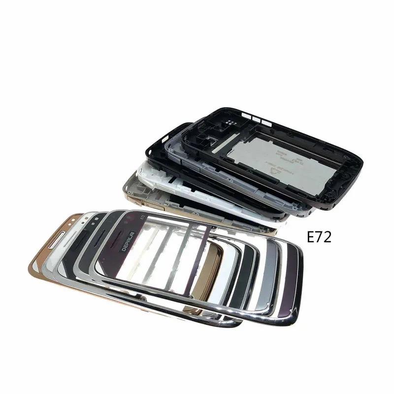 Корпус телефона Для Nokia E5 E63 E71 E72 Задняя и передняя панель Рамка крышка с клавиатурой