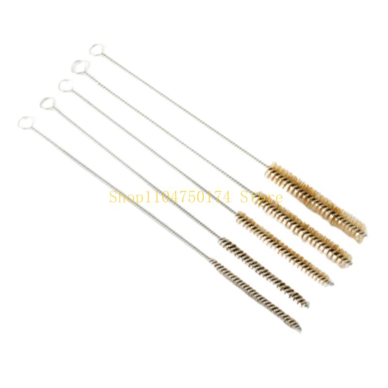 5Pcs Long Handle Brass Wire Pipe Brushes for Kitchen and Bathroom Pipe Cleaning top sale