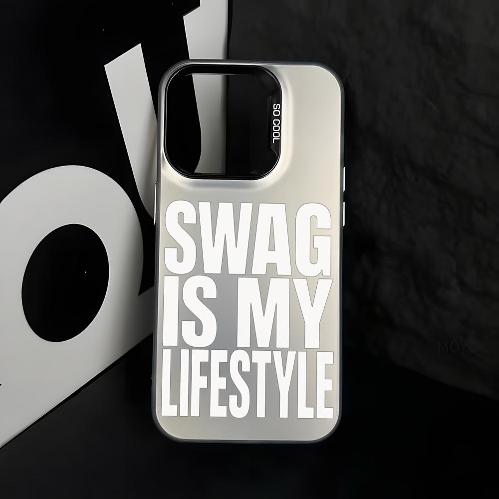 Hip-hop Swag logo lifestyle fashion Phone Case For lMDColor Silver Shell For lPhone 17 16 e 15 14 13 12 11 Pro Max Plus