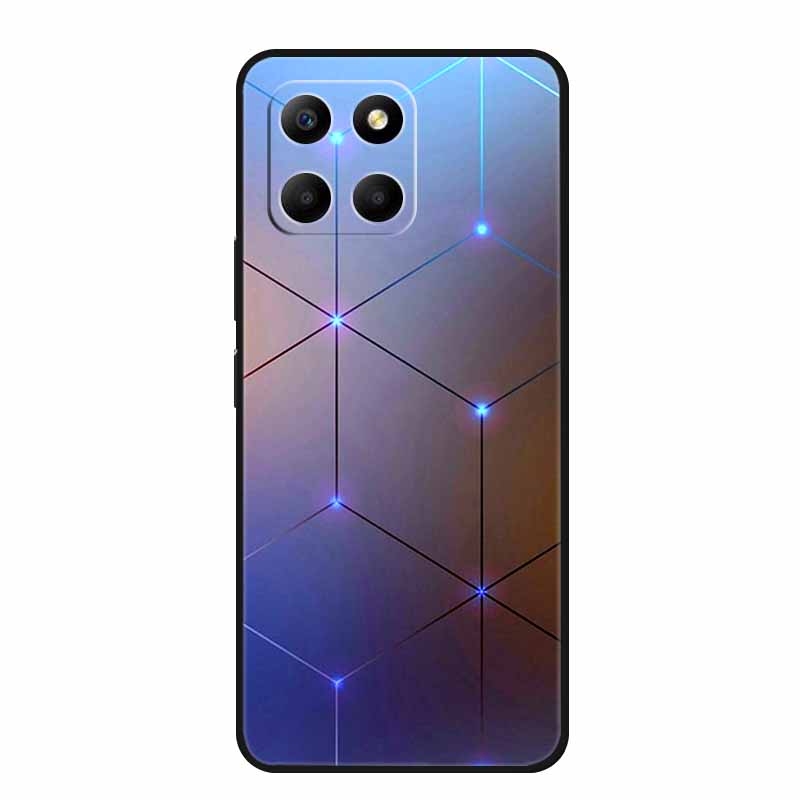 Чехол для Honor X6a Животные ТПУ Силикон Мягкая Задняя Крышка Телефона для Huawei Honor X6a HonorX6A 2023 Защитный Волк Черный Крутой Чехол