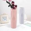 Nordic White Pink Imitation Ceramic Flower Plastic Flower Vase Improve Your Home Office And Wedding Environment Basket Vase