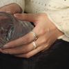Женское универсальное модное открытое регулируемое кольцо - Простой дизайн в виде перекрещивающихся линий, креативный стиль для указательного пальца.