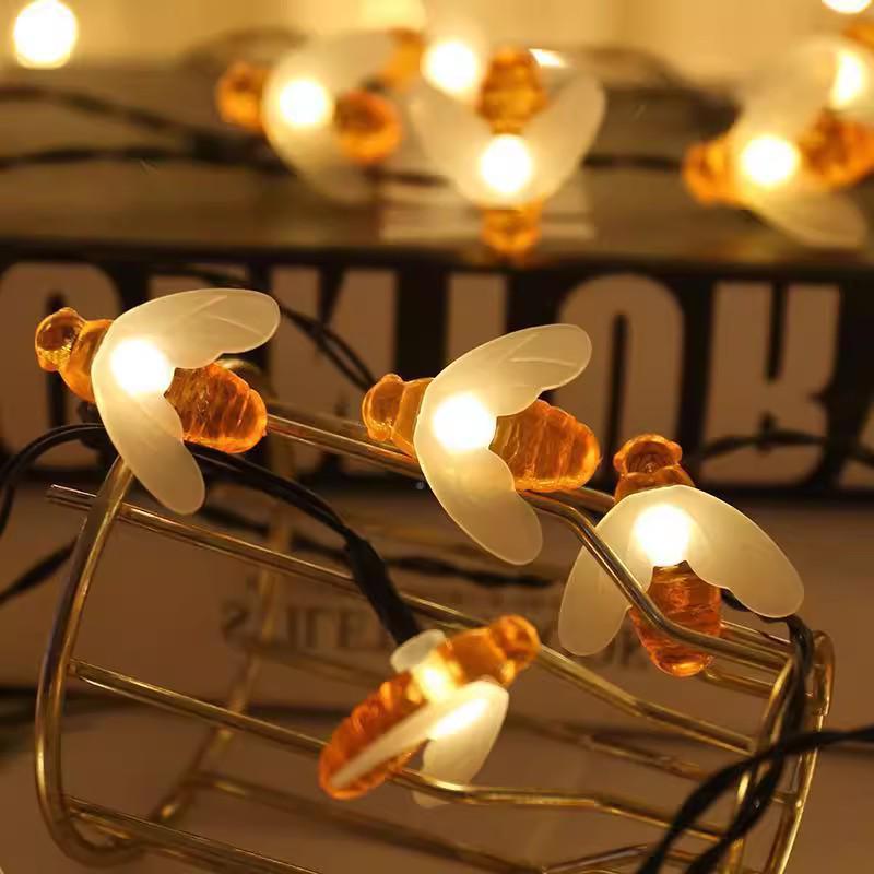 Solar-Powered Dragonfly & Butterfly String Lights: Outdoor LED Fairy Lights for Balcony & Courtyard Decoration