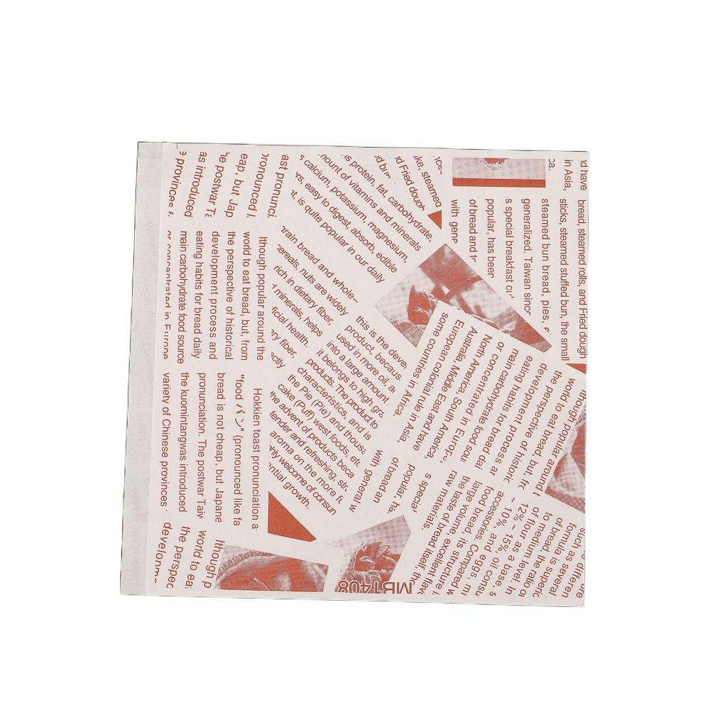 100Pcs 15x15cm Sandwich Wrappers Oilproof Disposable Hamburger Pouch Restaurant