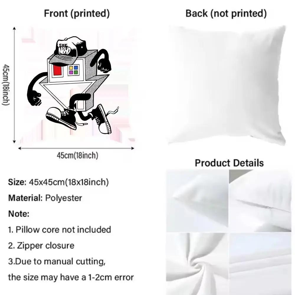 Album Cover The-Neighbourhood Cushion Cover Pattern Printed Pillowcase for Living Room Sofa Cushion Cover & Bedroom Decor