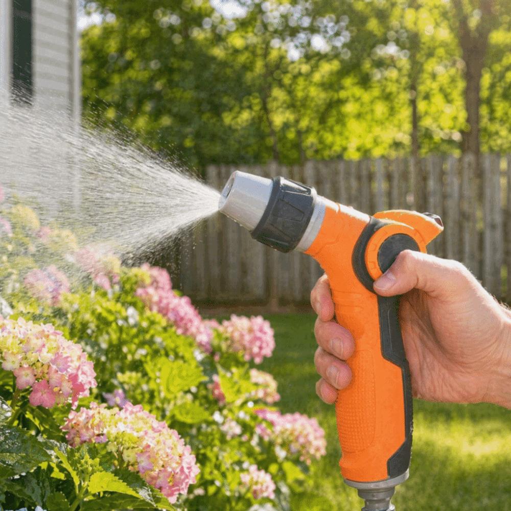 ABS, TPR Garden Hose Sprayer Leakproof Garden Spray Nozzle Durable Watering Nozzle  Washing Cars