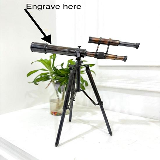 40 см латунный викторианский роскошный декоративный рабочий телескоп с латунной регулируемой подставкой-треногом