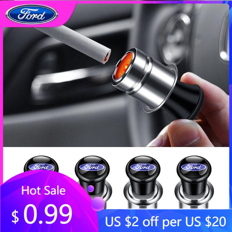 Автомобильная наклейка Логотип автомобиля Прикуриватель 12В Материал АБС Нержавеющая сталь для Ford Ranger S-Max Focus Galaxy Mondeo Transit Tourneo Cust