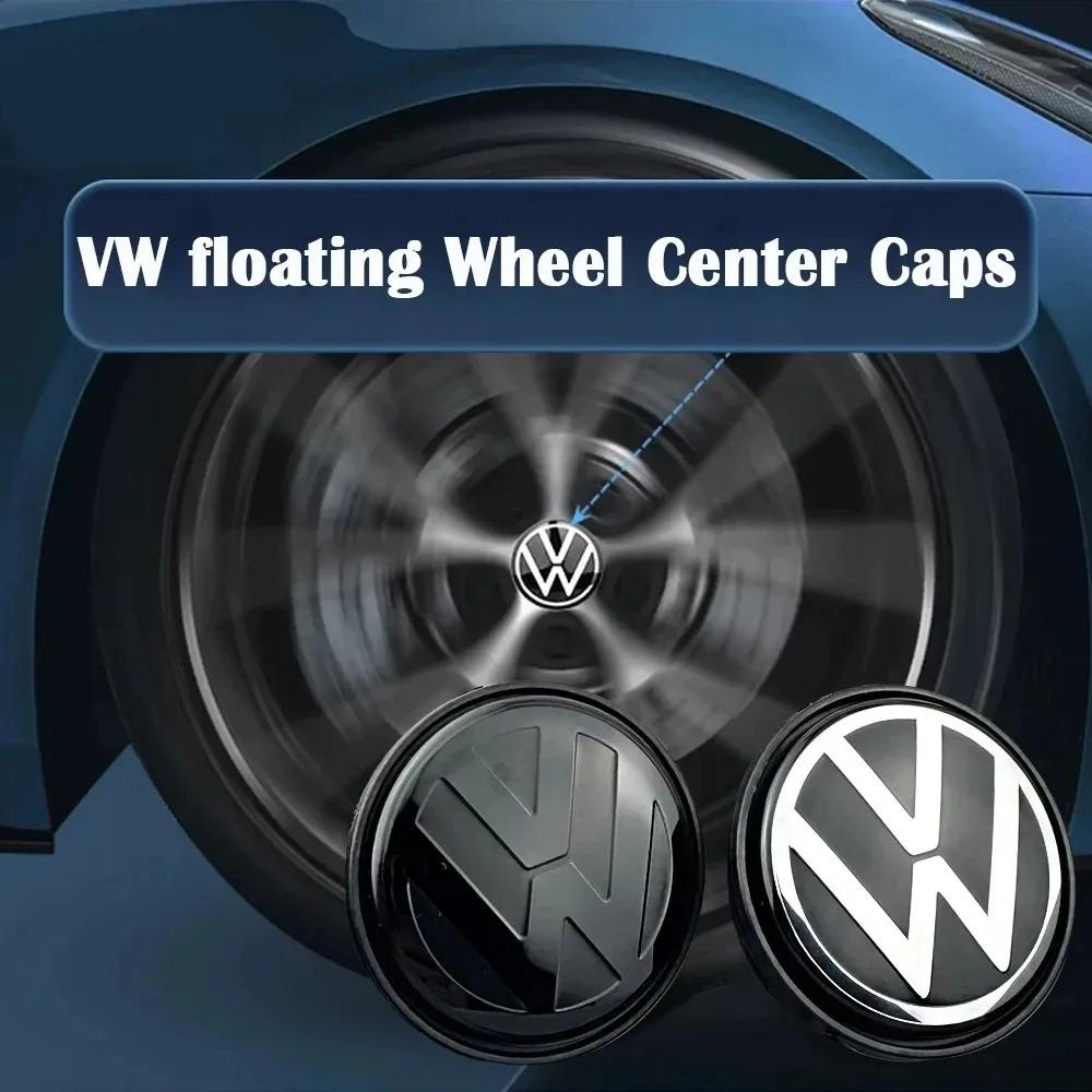 FD07-Floating wheel center cover wheel hub cover 4 56mm 65mm suitable for Volkswagen Golf 5 6 7 Passat B6 B7 B8 Tiguan Polo Jetta GTI