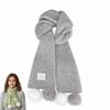Solid Color Women Scarf Thick Wool Scarf Korean Neckerchief  Women