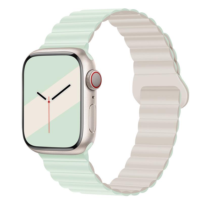 Современный силиконовый ремешок для Apple Watch Series 8/9 & S10 с магнитной застежкой
