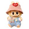 Mini Plush Doll'S Clothes For Labubu 17cm Doll Sitting Party Clothing Overall Set Outfit Accessories Kawaii Sweater Jk Skirt Set