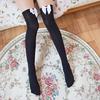 Girl Stretchy Meias Over The Knee High Socks Stockings Tights With Bows Thigh
