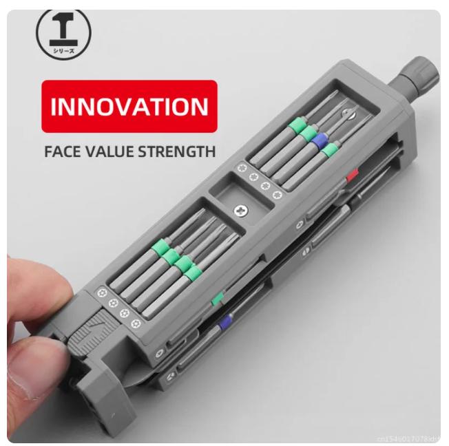 Набор отверток xiaomi mijia, 2024, 44 прецизионных магнитных биты, набор съемных отверток, мини-ручные инструменты для ремонта смартфонов на ПК