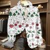 Men's Ugly Christmas Corduroy Warm Pocket Suit Jacket Cardigan Men's Casual Suit