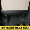 For Toyota RAV4 XA50 Hybrid 2019 2020 2021 2022 2023 2024 RAV 4 Stainless Car Seat Anti-Kick Pad Protector Cover Mat Pedals