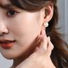 Серьги-гвоздики из серебра S925 пробы с жемчугом для женщин, простые, модные, с тем же характером, маленькие украшения для ушей