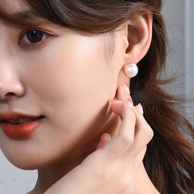 Серьги-гвоздики из серебра S925 пробы с жемчугом для женщин, простые, модные, с тем же характером, маленькие украшения для ушей