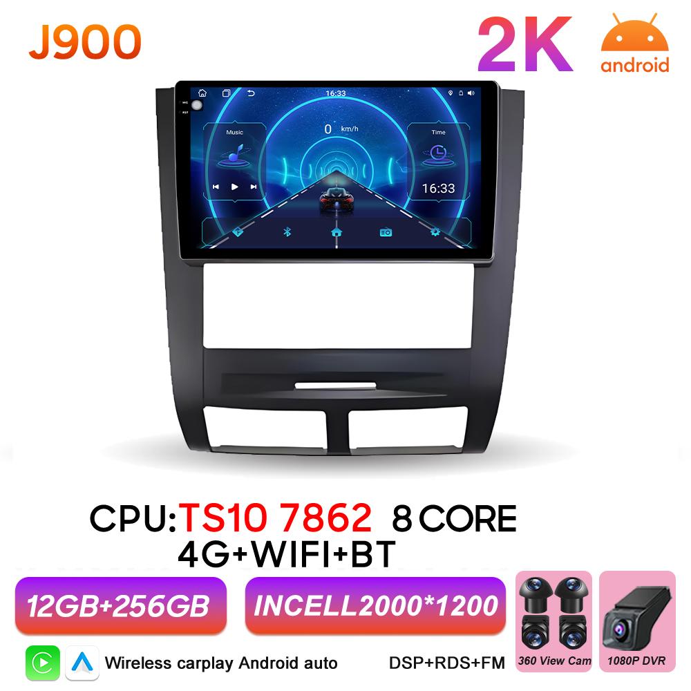 Car Radio Autoradio Carplay Android For SSANGYONG Rexton 2002 - 2006 GPS Navigation Touch Screen Video Multimedia Player 5G Wifi