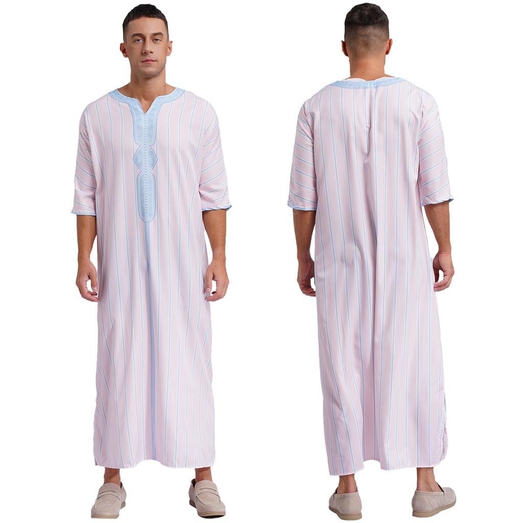 Мужской халат арабский этнический костюм рубашка мусульманский тобе кафтан халат исламский Ближний Восток Саудовская Аравия свободное длинное платье маскарадный костюм