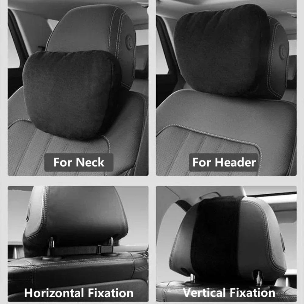 High-Quality Plush Car Headrest Soft Adjustable Seat Neck Pillow Neck Support Cushion for Maybach class S Benz Traveling