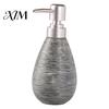 Kitchen Soap Dispenser Ceramic for Bathroom, 350/380ML Hand Bottle with Shower Gel Container Pump, Refillable Liquid Soap, Lotion and Shampoo