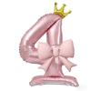 Pink Color Standing Crown Balloons Crown Shape 42 Inch Balloons  Birthday Parties