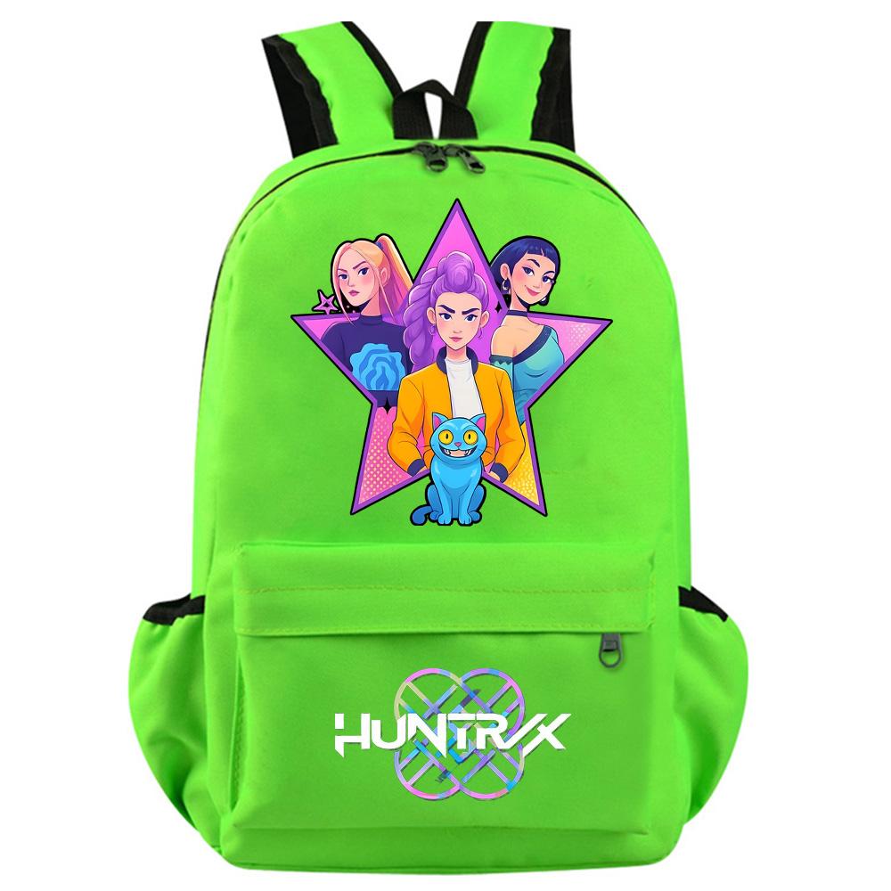 Anime Cartoon K-Pop Demon Hunters Printed Backpack for Teenager Student Girl Boy Bookbag Schoolbag Women Large Capacity Waterproof Travel Bag Gift