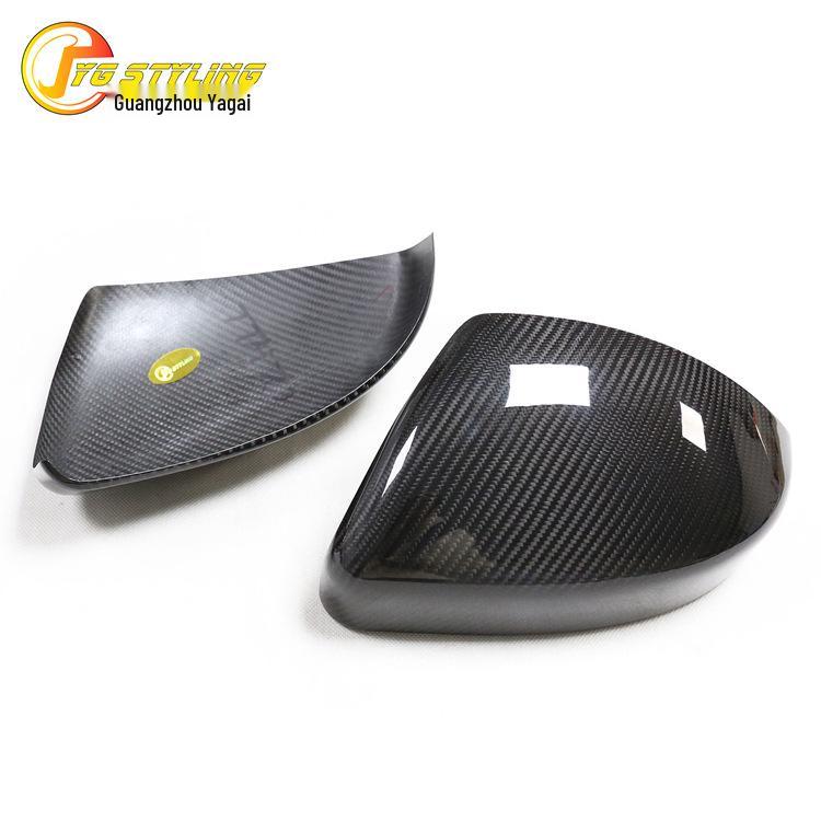 Highly Popular Dry Carbon Fiber Stick-on Mirror Covers for Jaguar F-PACE and E-PACE.