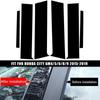 6 шт. глянцевый черный автомобильный оконный столбик дверные накладки чехол для Honda City 2015-2019 внешние детали аксессуары