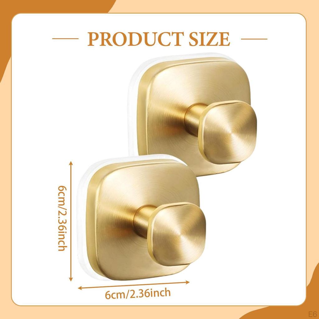 Набор из 2 штук нержавеющих крючков на присосках, устойчивых к ржавчине, для венков в гостиной