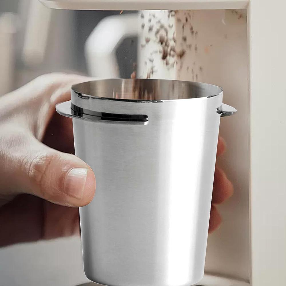 304 Stainless Steel Espresso Coffee Dosing Catcher Cup Coffee Dosing Cup Beans Sniffing Mug for Espresso Machine Coffeeware