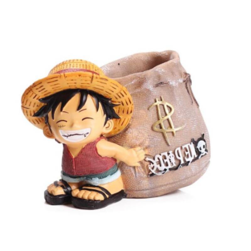 Подставка для ручек из смолы с персонажем Monkey D. Luffy из One Piece, в мультяшном стиле, для выпускного и в качестве подарка