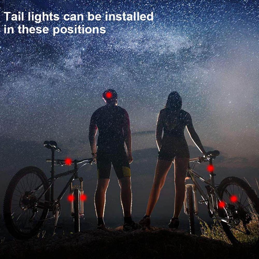 Ultra Bright Bike Tail Light USB Rechargeable Bicycle LED Rear Lamp for Road MTB Helmets Easy to Install for Safety2