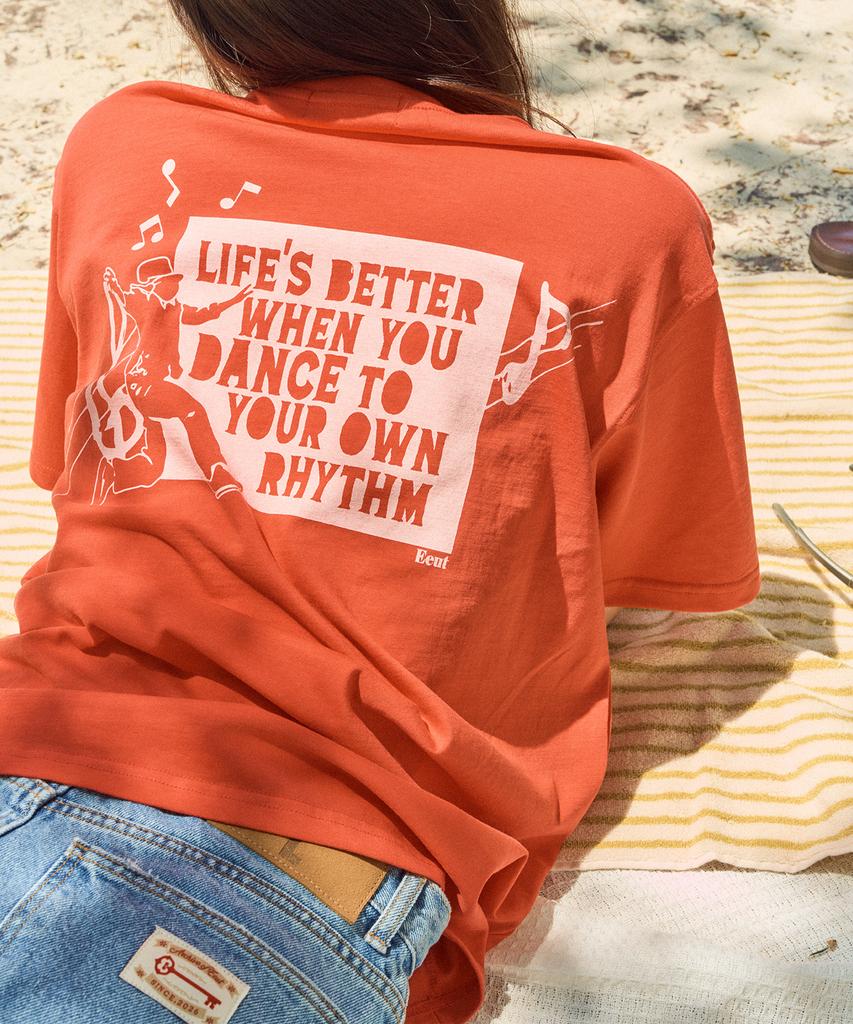 Футболка Iuteu Dancing Note / Красная