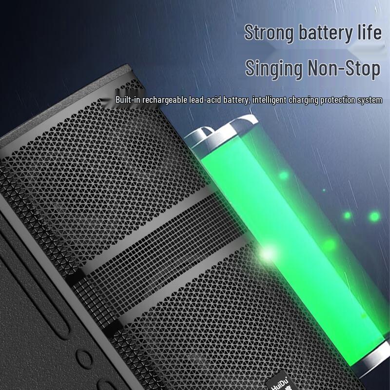 HuiDu NB-900L 12-inch 3-Way Portable Outdoor Speaker with Mic