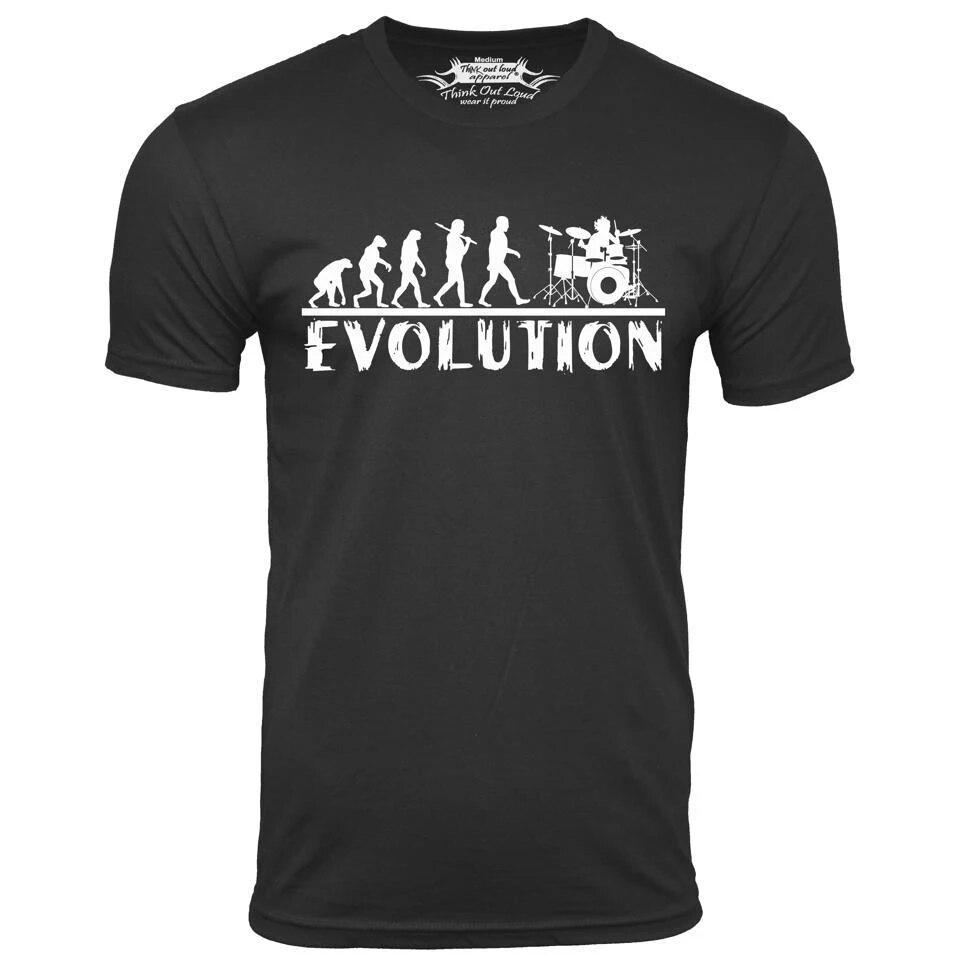 Men's T Shirt Summer Short Sleeved Funny T-Shirts Evolution Male Drummer 3d Print Fashion O-Neck Streetware Oversized Tee Shirt Men
