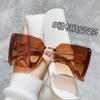 Солнцезащитные очки без оправы Trend Women's Fashion Square Large Frame Персонализированные очки с известными именами Солнцезащитные очки