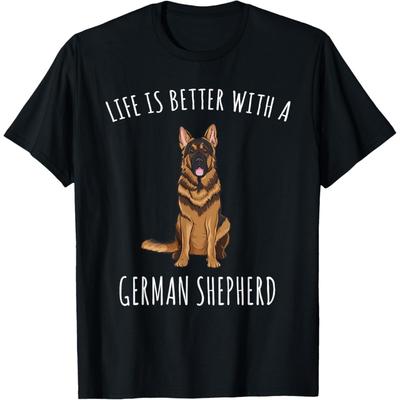 Жизнь Лучше С Футболкой Для Любителя Немецких Овчарок