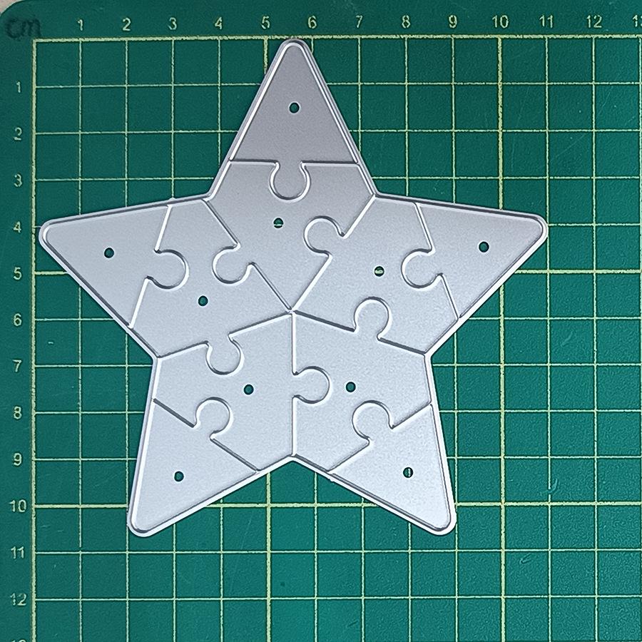 6410 Star-shaped Carbon Steel Puzzle DIY Cutting Die, May 2024 Release