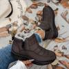 Comfortable Anti Slip Windproof Snow Boots with Plush Lining, Easy To Wear Ankle Boots Suitable for Couples