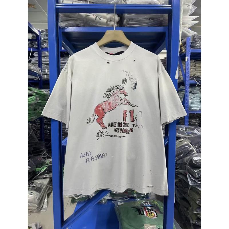 Unisex 2026 P.H Character Print Crew Neck Short Sleeve T-Shirt Loose Fit Cotton Tee Teens