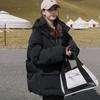 Зимнее женское хлопковое пуховое пальто с капюшоном, теплая утолщенная уличная одежда с капюшоном, женские куртки