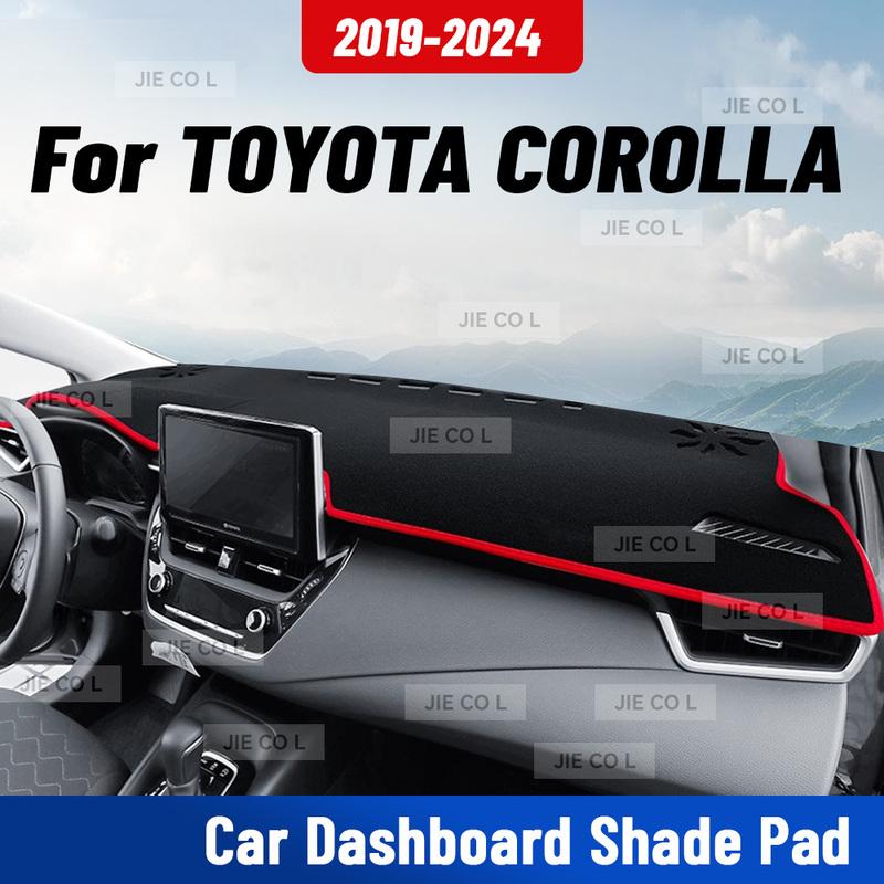 Для TOYOTA COROLLA -2024 Автомобильный коврик на приборную панель Анти-УФ Чехол на панель приборов Коврик на приборную панель Подушка-солнцезащита Ковер Защитные аксессуары