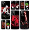 Anime Denji Chainsaw Man Makima Phone Case For Xiaomi Redmi Note 12 11 9S 9 8 10 Pro Plus 7 8T 9C 9A 8A K40 Gaming Clear Cover