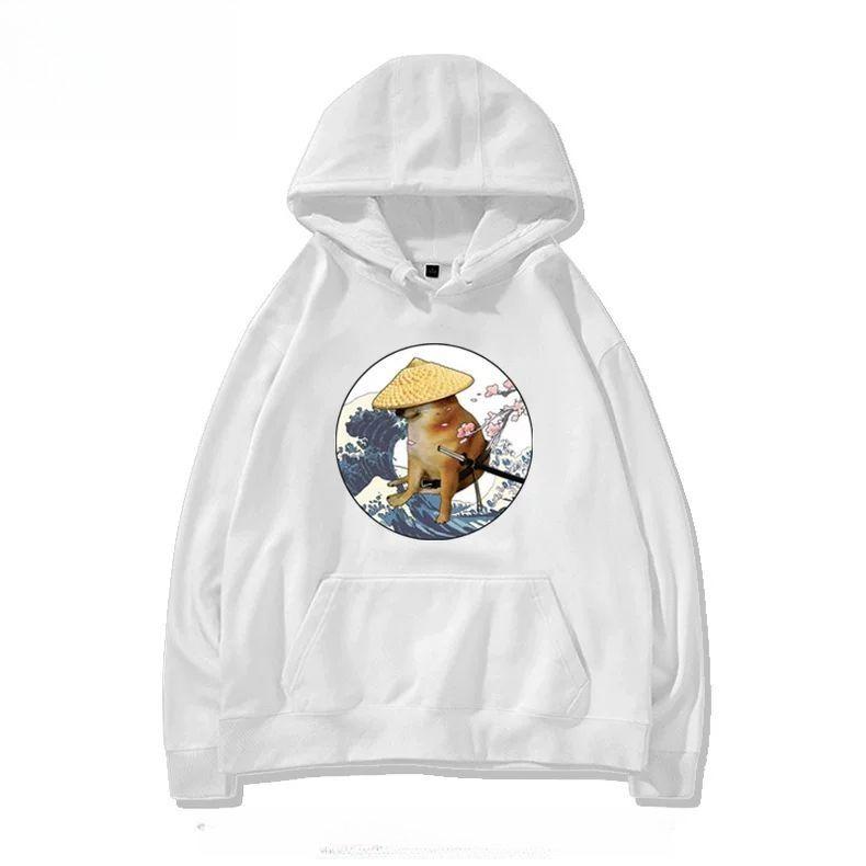 Хэллоуин Благодарность Собака Чимс Песочная Скульптура Эмодзи Сиба-ину Принт Осень Новый Унисекс Мода Теплый Свободный Плюс Спортивная Толстовка Куртка