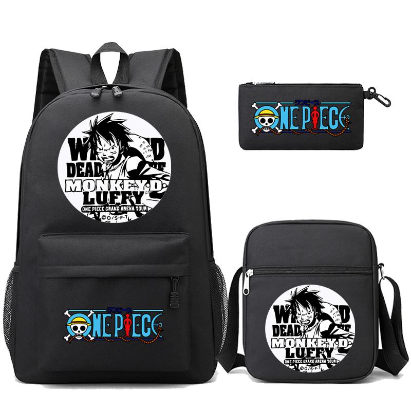 3 шт./компл. аниме цельная сумка большой емкости унисекс рюкзак с наплечной сумкой пенал для студента для девочки мальчика студенческий повседневный рюкзак для отдыха