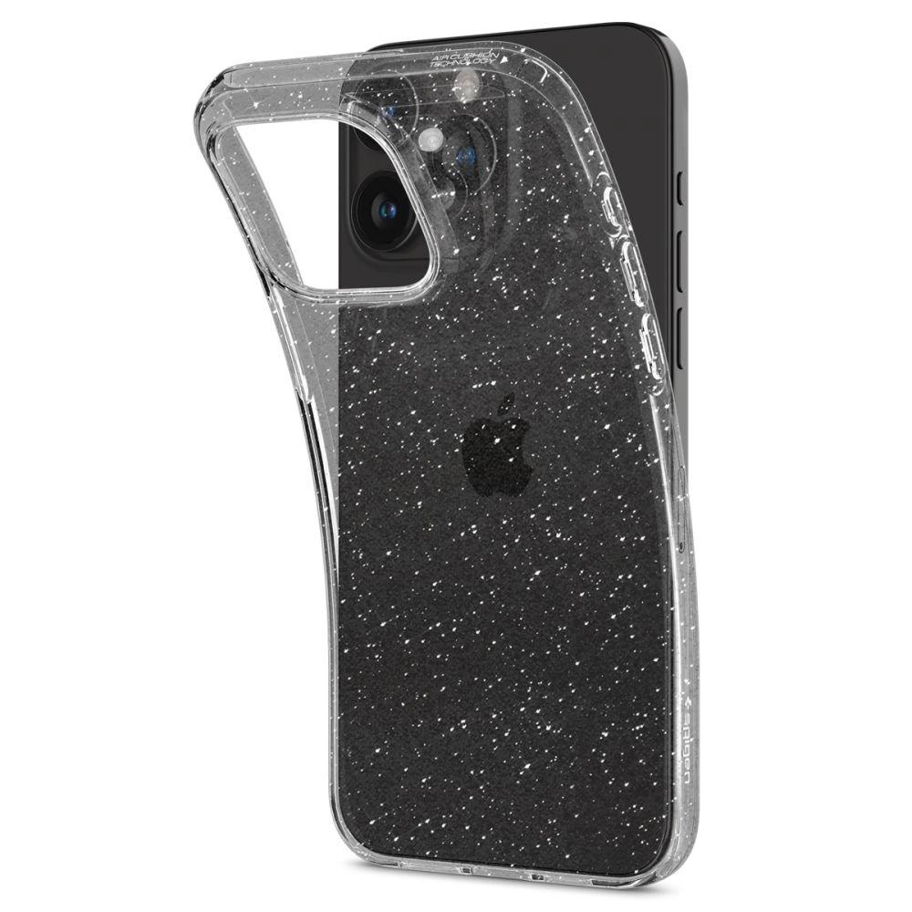 Etui Spigen Liquid Crystal Na Iphone 15 Pro Max - Przezroczysto-Brokatowe