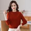 Women's 100% Pure Wool Round Neck Pullover Sweater
