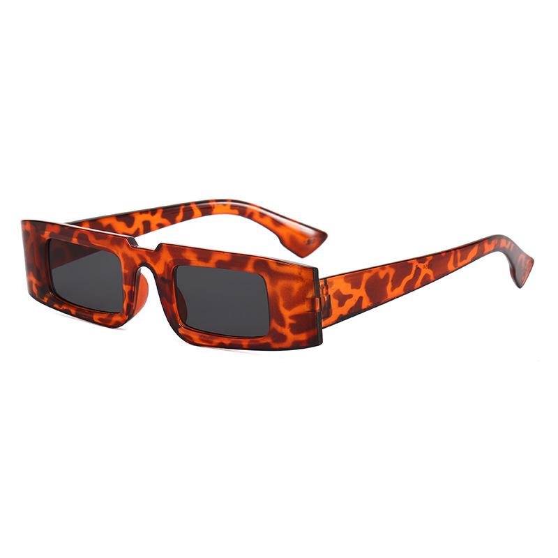 Новые модные винтажные солнцезащитные очки женские брендовые дизайнерские ретро прямоугольные солнцезащитные очки женские Ins популярные красочные квадратные очки